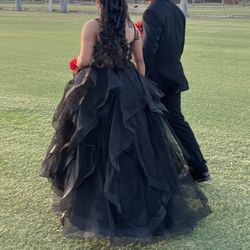 Black Dress with petticoat 