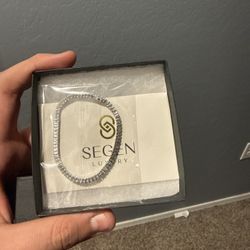 SILVER AND DIAMOND BRACELET