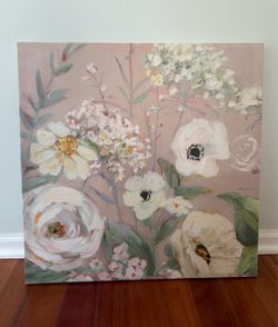 Floral canvas   23x23 inches