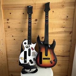 Guitar hero Wii console.