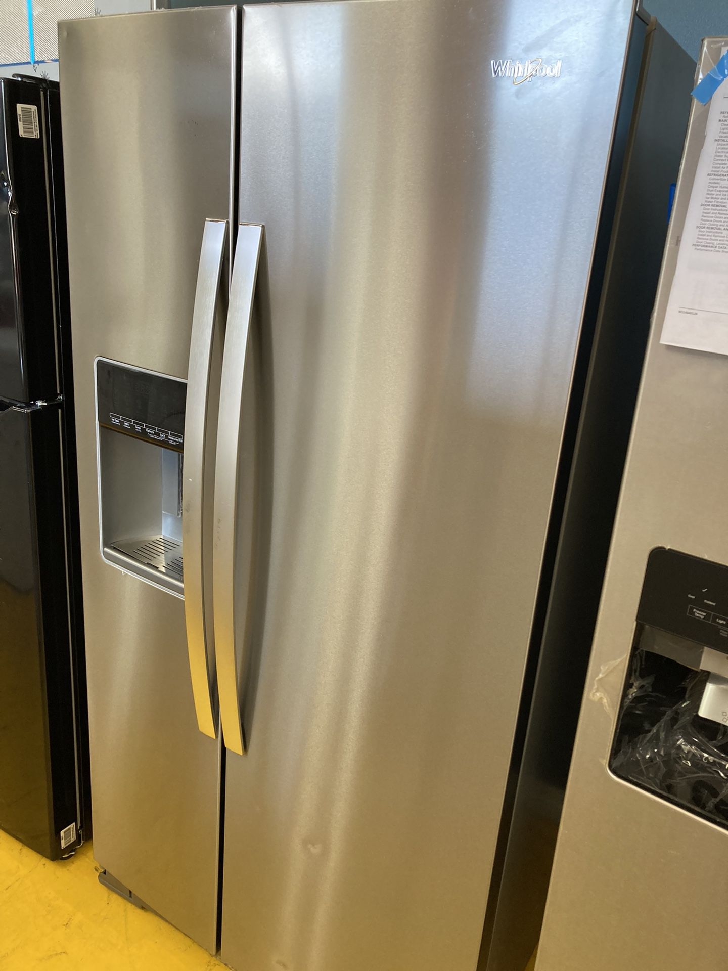 BRAND NEW WHIRLPOOL SIDE BY SIDE REFRIGERATOR 