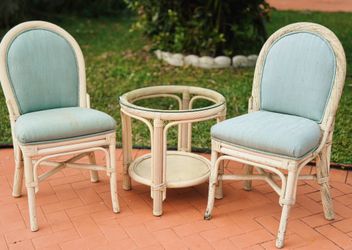Vintage Wicker Patio Set