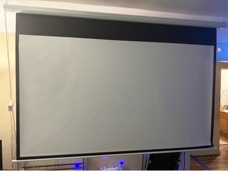 4K Projector w/100 inch Automatic Projection Screen