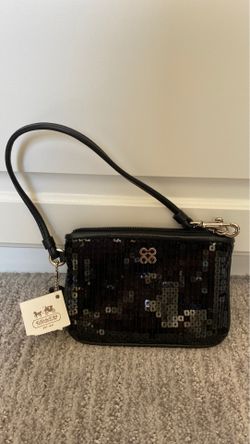 Coach small sequin wristlet *New, never used*