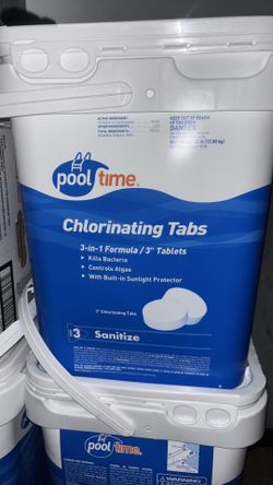 Pool time chlorinating tabs