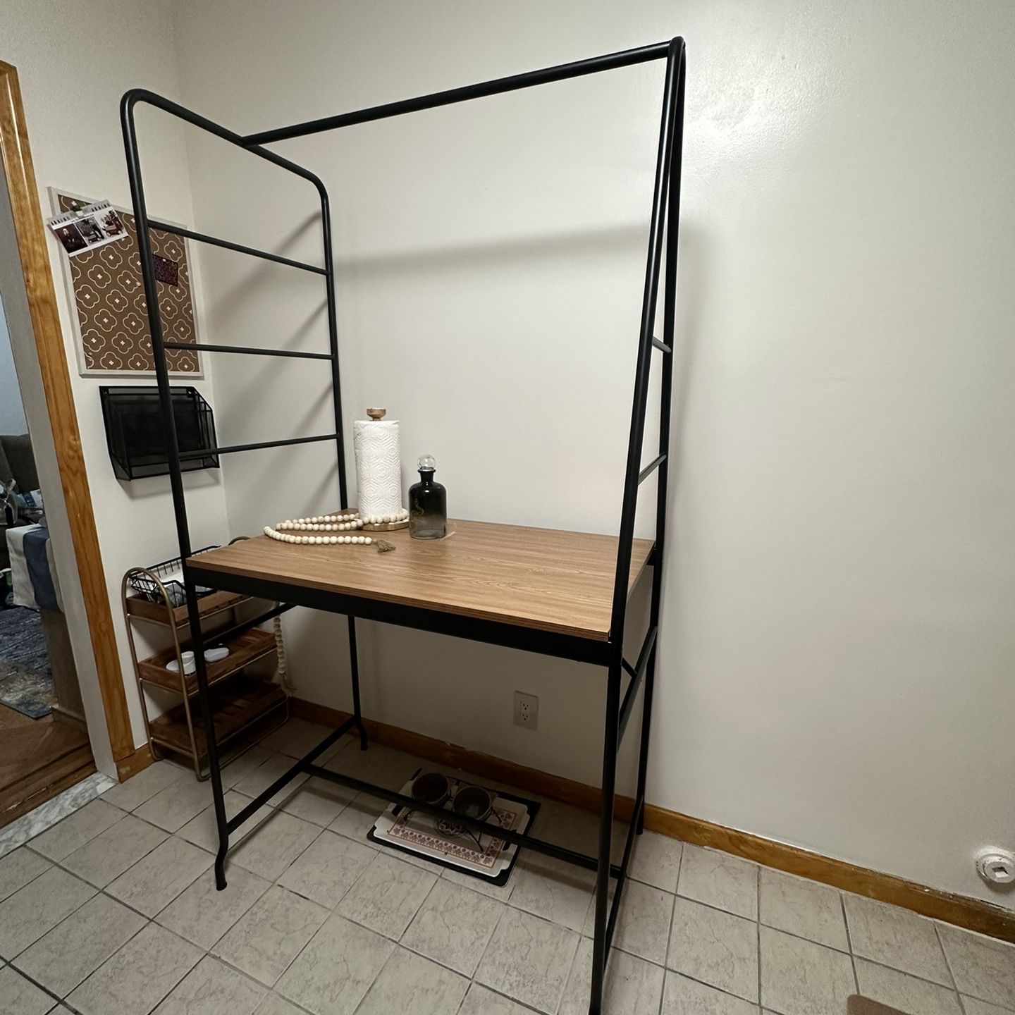 BRAND NEW IKEA HÅVERUD Table with storage ladder, black for