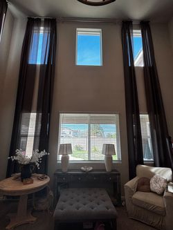 20 ft curtains grey