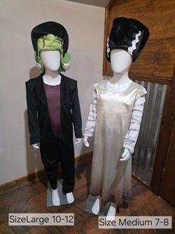 New Frankenstein/ Bride Costume 25.00 Each