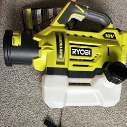 Ryobi 18V ONE+ Electrostatic Sprayer – Cordless Power Sprayer / Fogger / Mister / Garden Sprayer