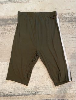 NEW SHEIN High Rise Bike Cycling Shorts Olive Size M
