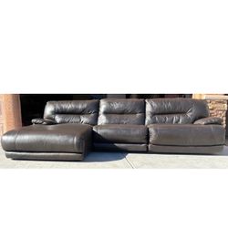 3-piece Ashley’s leather sectional