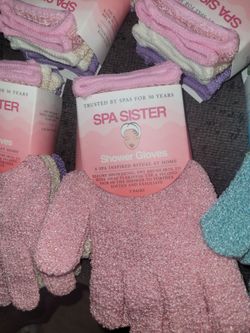 Shower spa gloves