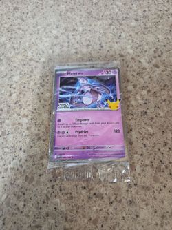 Mewtwo "What's Your Favorite " stamped promo card