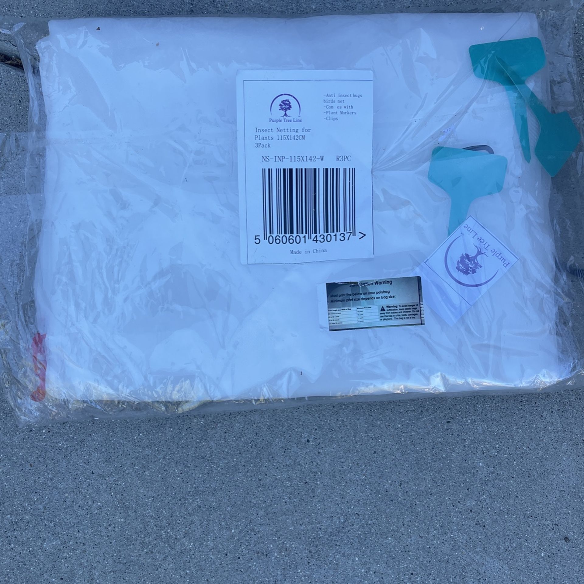 Insect Netting For Plants 115x142cm 3pack