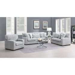 Only Sofá & Loveseat Grey 