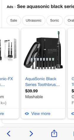 NEW Aquasonic Black series smart electric toothbrush