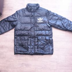 Large Adidas Logo Winter Jacket $60 OBO