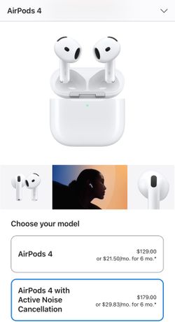 AirPods 4 with Active Noise Cancellation