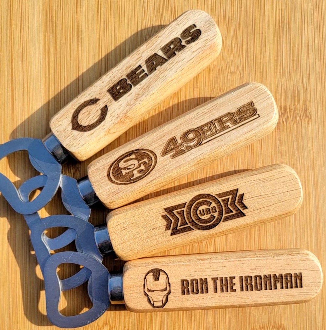 Mix of Team Bottle openers