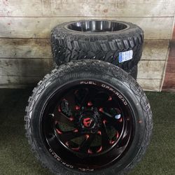 Brand New Chevy Silverado/ GMC Sierra 2500 & 3500 8 Lug Off Road Fuel 22×12 22 Inch Wheels