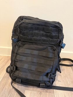 Black Tactical MOLLE Backpack