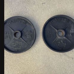 Olympic Weight Plates.          50 Dollars 