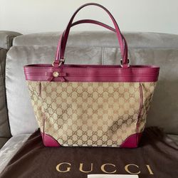 Beautiful Gucci Vintage GG Monogram Tote Bag 