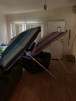 2 Beach Umbrellas