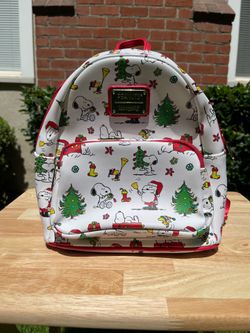 Peanuts Loungefly Snoopy Christmas Backpack