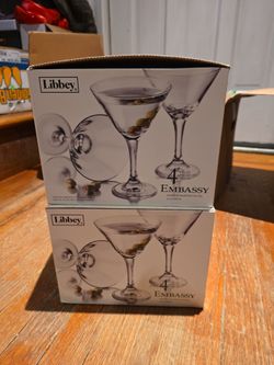 MARTINI Cocktail Vodka Glasses