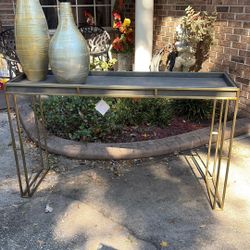 Console Table Serving Table With Tray