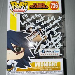 Midnight Galactic Toys Exclusive Funko Pop Signed 