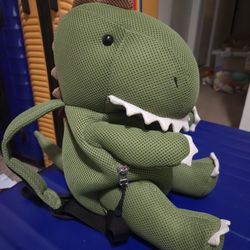 U&YABY Green T-Rex Dinosaur-Shaped Toddler Backpack