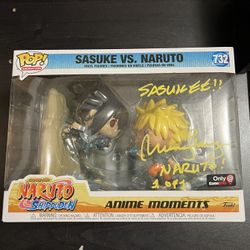 Sasuke Vs. Naruto Signed Funko Pop