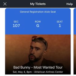 Bad Bunny Tickets | Sat May 4
