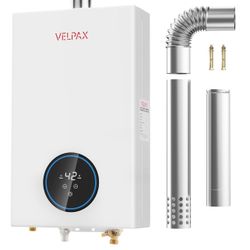 Natural Gas Tankless Water Heater,4.74GPM 18L Indoor,Instant Hot Gas water heater,Constant Natural Water Heater with Fahrenheit Digital Display,Multi-