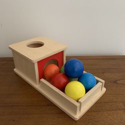 montessori wooden ball drop