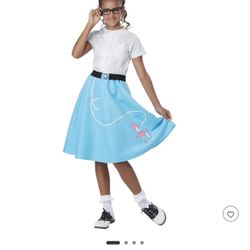 Poodle Dress 50s Outfit - kids 8-12 Years Old