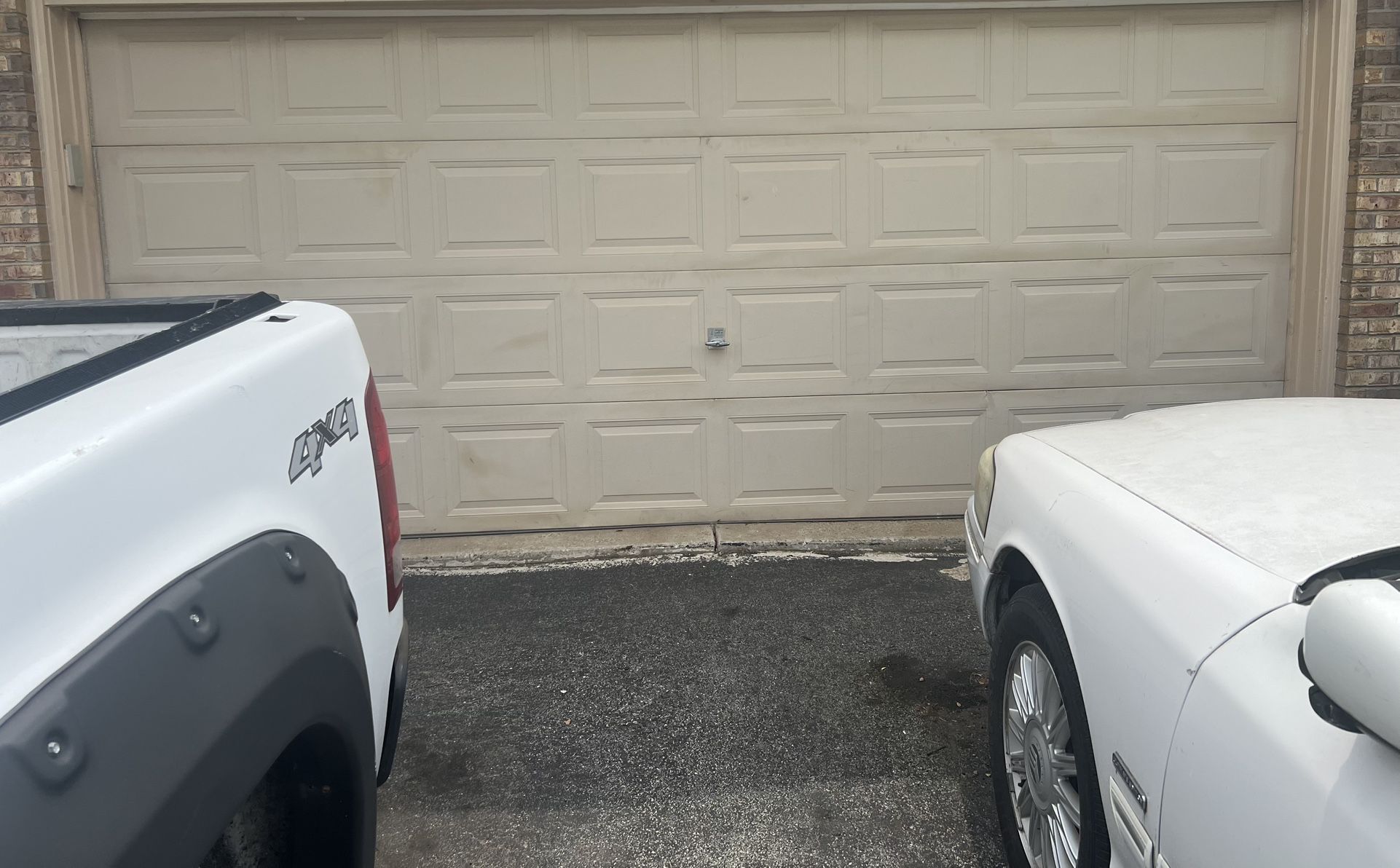 Garage Door And Motar