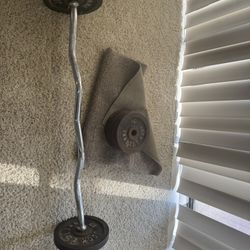 Curling Bar With Weight