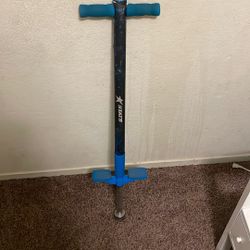 Blue pogo stick
