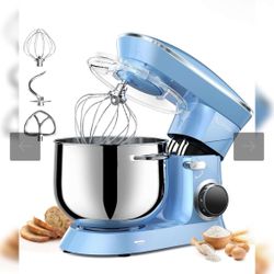 9.5 Qt Stand Mixer, 10-Speed Tilt-Head Food Mixer, Vezzio 660W Kitchen Electric Mixer with Stainless Steel Bowl, Dishwasher-Safe Attachments for Most 