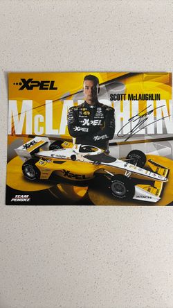 Scott Mclaughlin Autograph 8 X 10 Poster Card