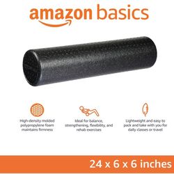 Home Gym Workout 💪  Exercise Equipment - 24x6 Foam Roller For Recovery, Rehab, Balance, Stretching 