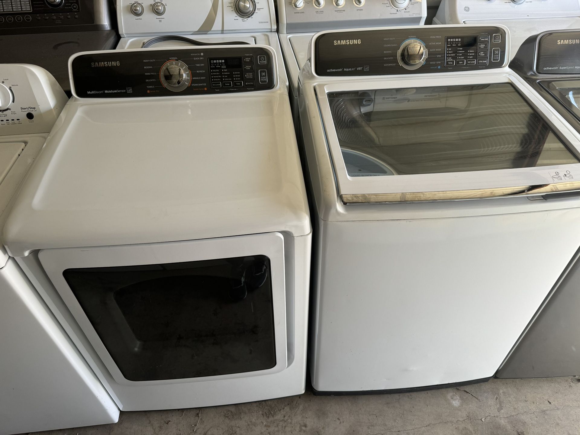 Samsung Washer And Samsung Electric Dryer