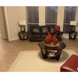 Modern Sleek Set of Coffee table with two side tables