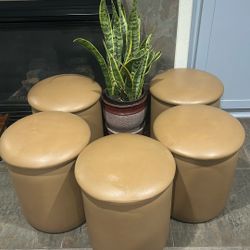 Leather Like Stood Chairs 