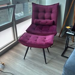 Accent Chair with Ottoman,