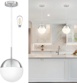 10- inch Nickel Pendant Light