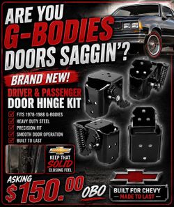 1986 El Camino/G body parts